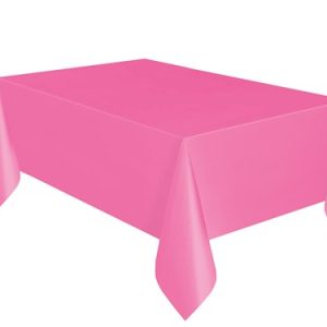 tafelkleed plastic 137x274 cm hard roze