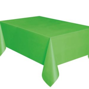 tafelkleed plastic 140x274 cm lime groen