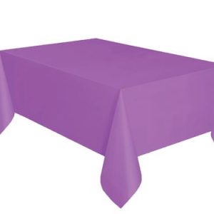 tafelkleed plastic 140x274 cm paars