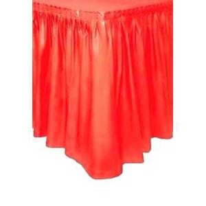 tafelrok plastic rood