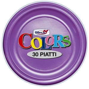 Plastic borden paars 22 cm