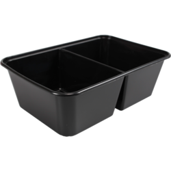 Magnetronbak (650 cc) 2 -vaks zwart + deksel